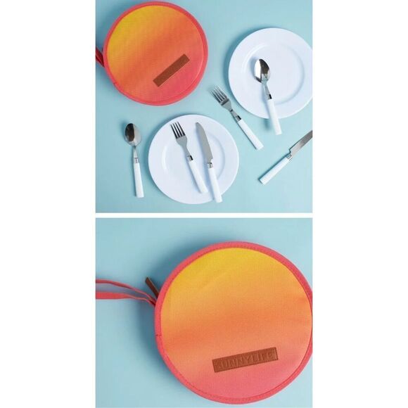 New Sunnylife Lovers Picnic Set in Malibu 2 place Setting Gift Idea Swag - Picture 1 of 6
